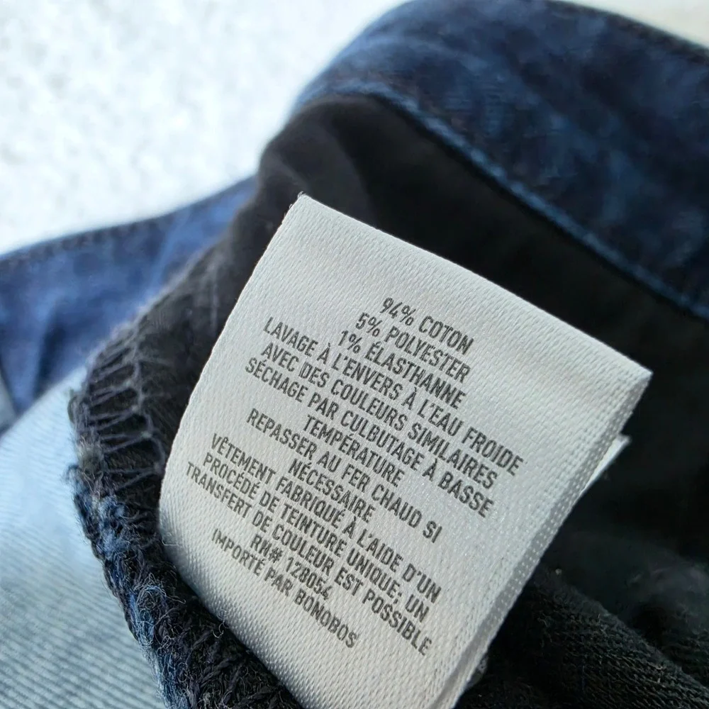 Bonobos Tailored Mens 35/30 Jeans Blue Cott Blend Stretch Dark Wash 23083-BLU32